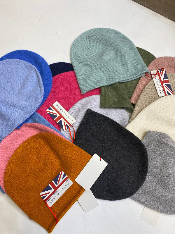 bonnets cachemire en 25 coloris