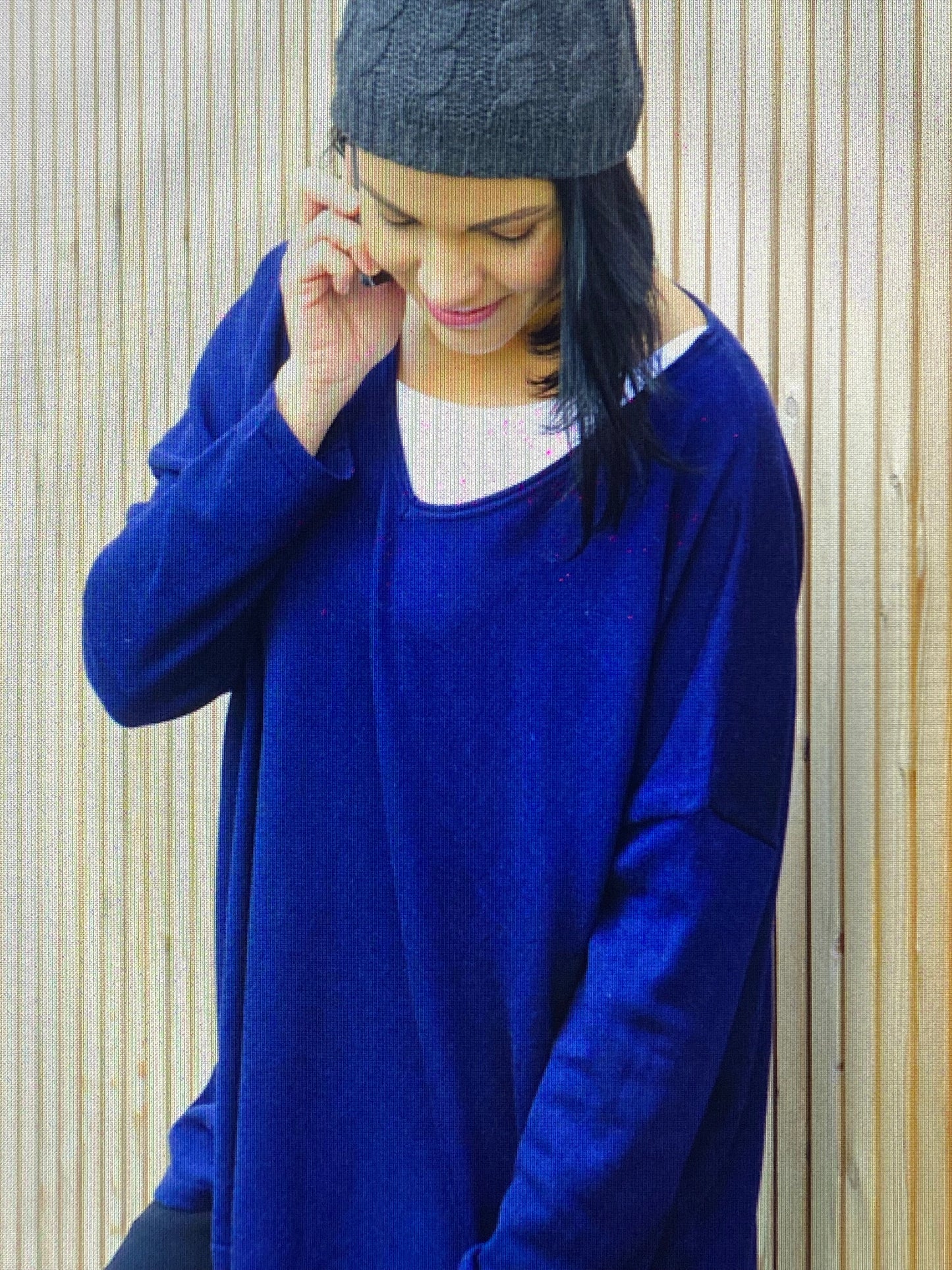 Pull col V Femme oversize Cashmere Mélange Très doux soyeux