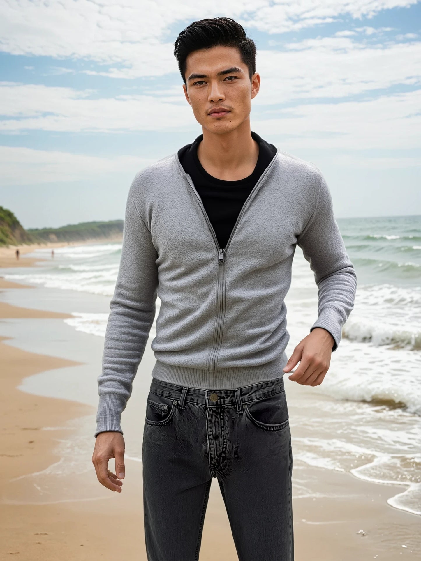 Wendeweste aus 100 % Premium-Kaschmir