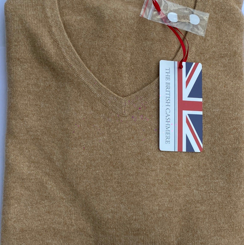 Pull Col V Femme Oversize cachemire