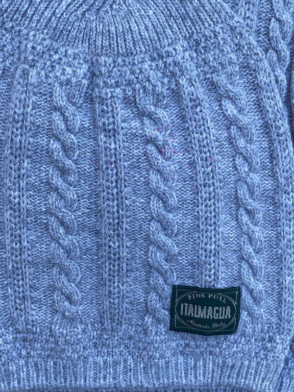 Twin set Bonnet Écharpe 4 fils bleu gitane