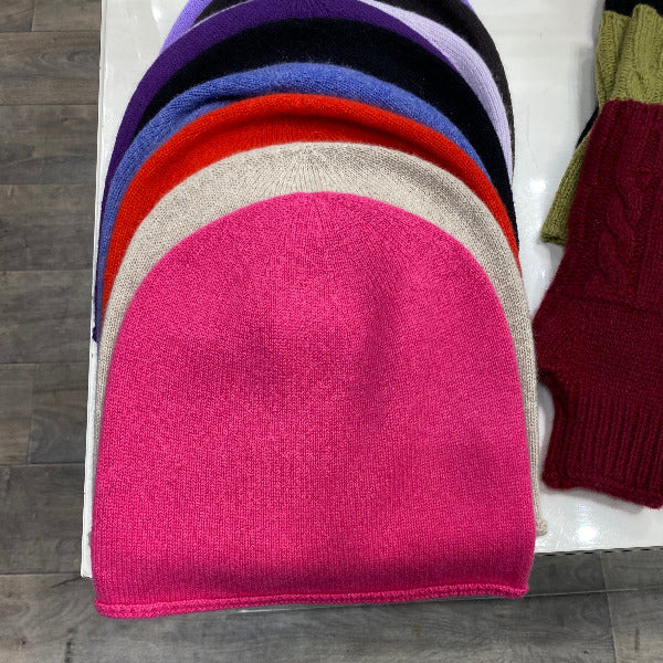 bonnet cachemire en 25 coloris